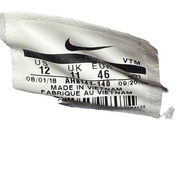 Nike free Metcon White Mesh Sneaker with Blue Swoosh and Pink Collar size 12 main image 5